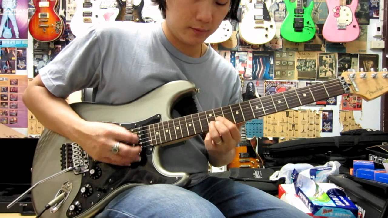 Fender Blacktop Strat H-H Floydrose Guitar Clean Sound