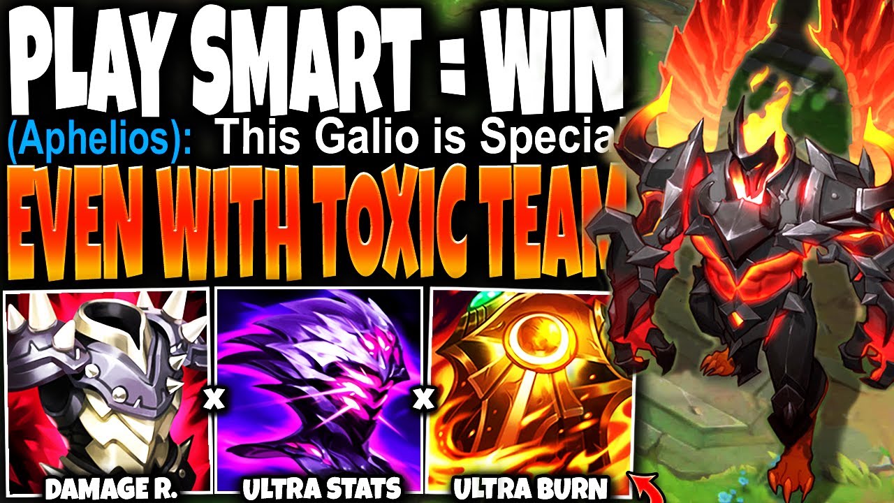 My team became Toxic towards me...Till I unleashed my IMMORTAL GALIO BUILD and OUTDAMAGED MY ADC 🔥