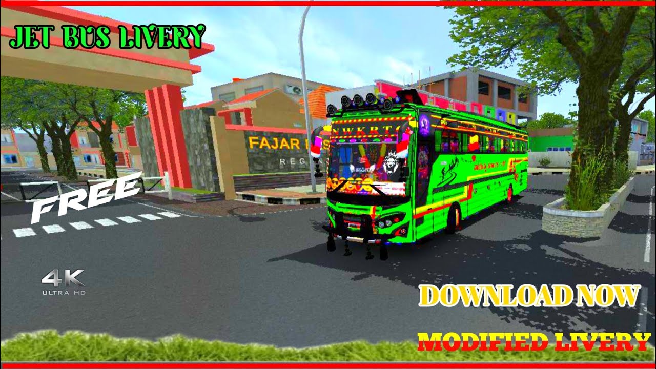  💫 JET BUS LIVERY IN BUSSID NWKRTC MODIFIED LIVERY FREE DOWNLOAD NOW 🔥 