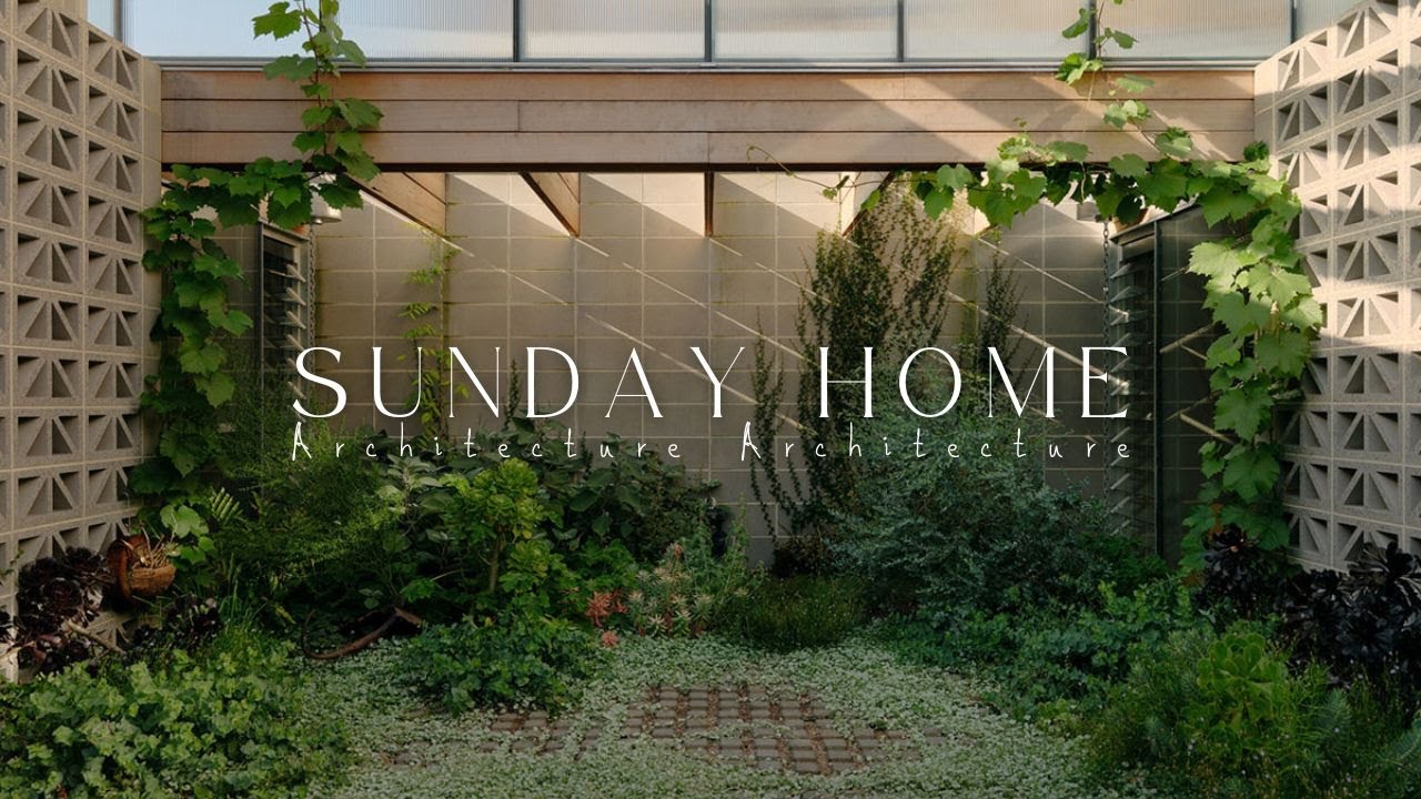 House Design with a Hidden Garden and Maximizing All the Rooms