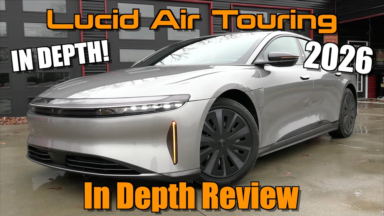 2026 Lucid Air Touring (620 hp/885 tq + AWD!): Start Up, Test Drive & In Depth Review