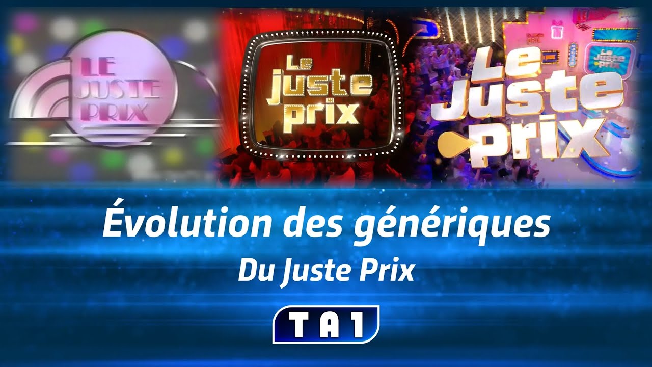 Évolution des génériques du Juste Prix