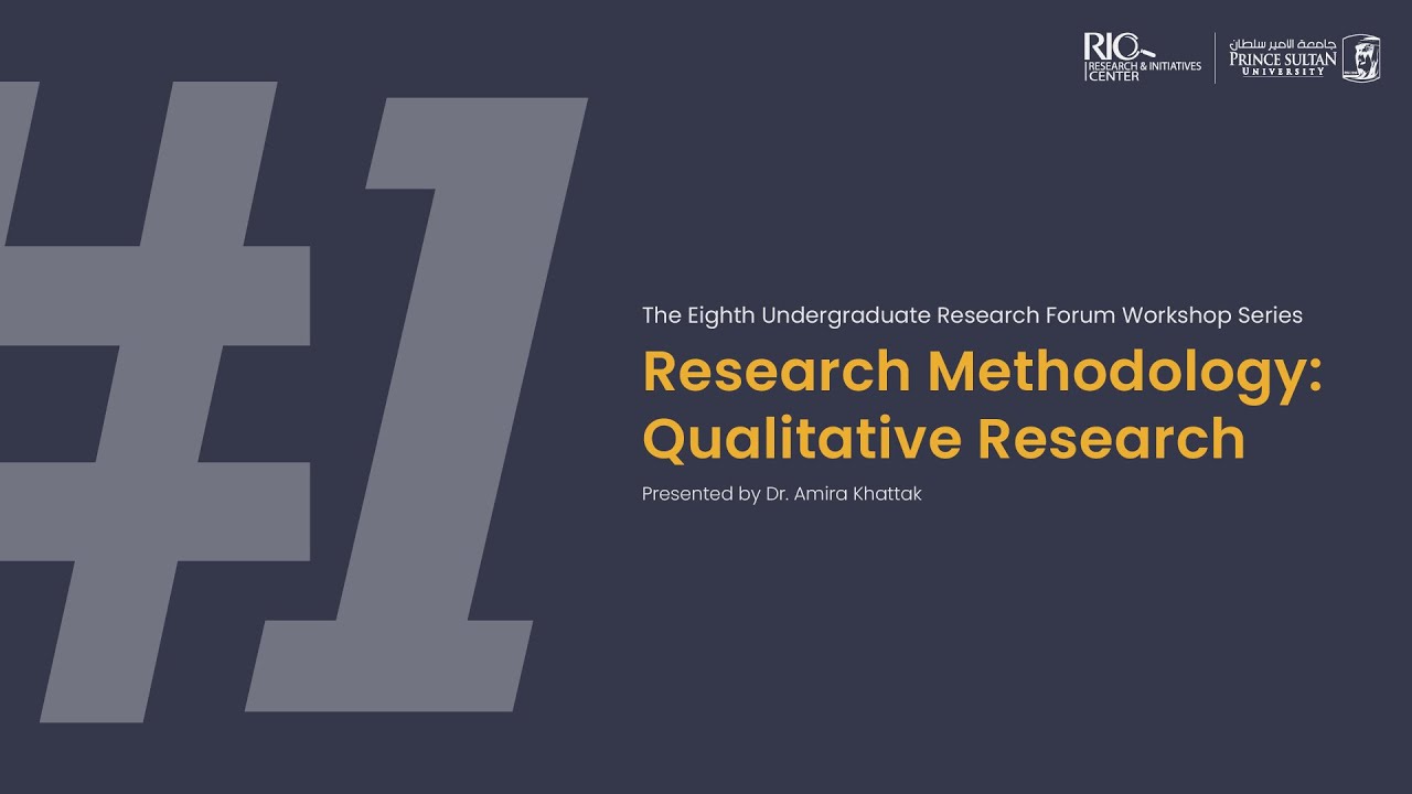 URF8 Workshop Series 1 — Research Methodology: Qualitative Research