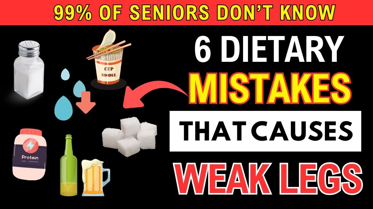 Weak Legs? 🦵 6 Surprising Diet Mistakes Seniors Make | 6 Diet Changes for Senior Leg Strength 💪
