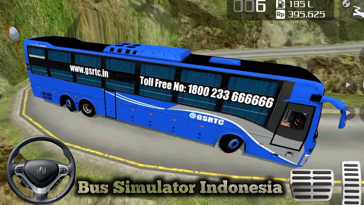 GSRTC VOLVO 9600 Multiaxle P1 | Bus Simulator Indonesia 