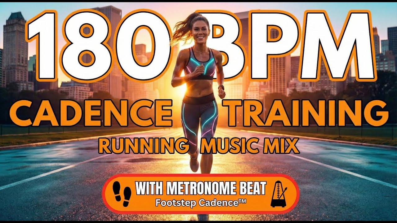 180 BPM Running Music 🦶 WITH METRONOME | 60 Min Cadence Training Mix (Non-Stop) #24