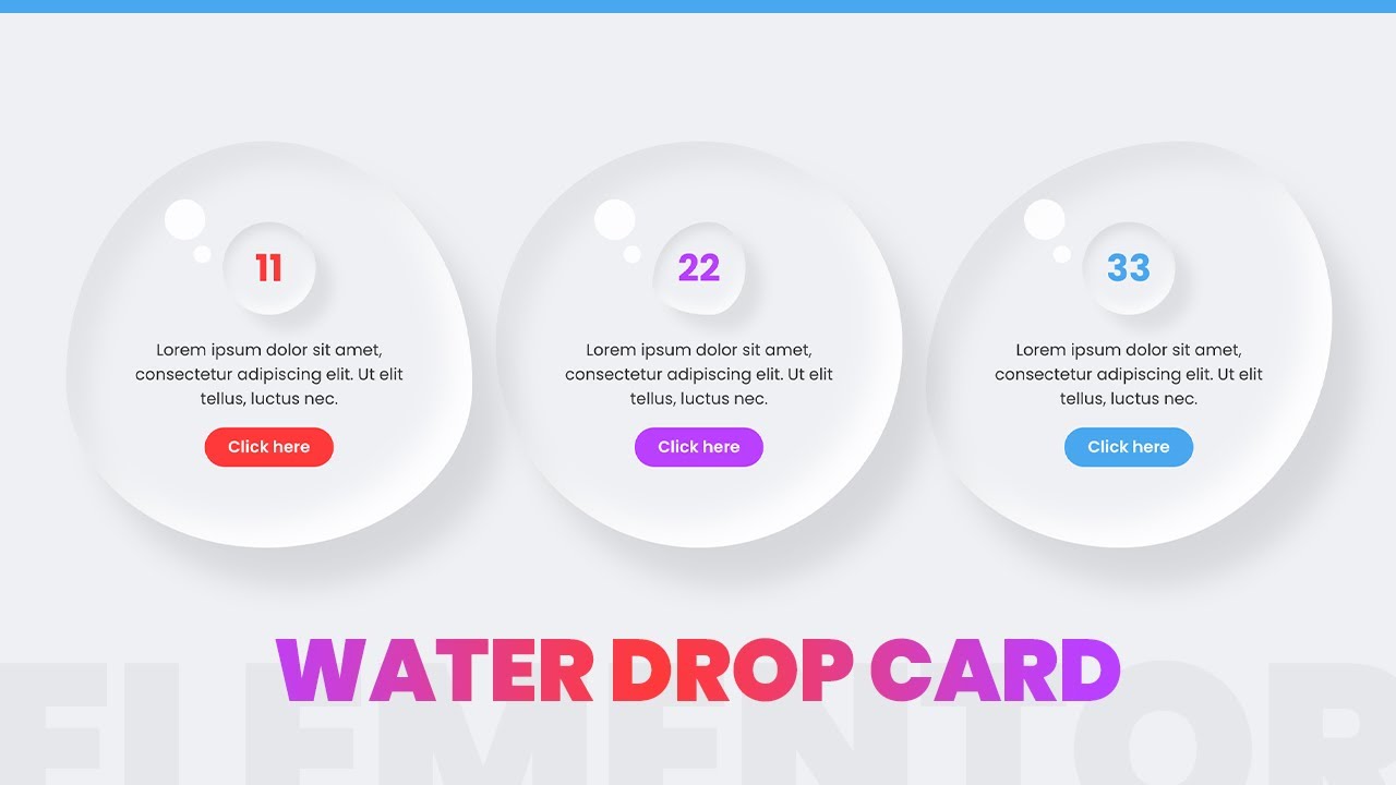 Elementor Water Drop Card Hover Effect | WordPress Elementor Pro Tutorial | Elementor Tips & Tricks