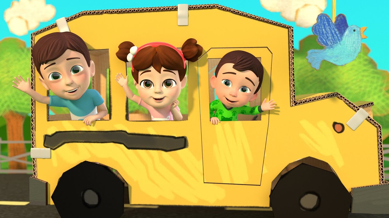 Wheels On The Bus Dance | Dance Party + More Nursery Rhymes by Lalafun