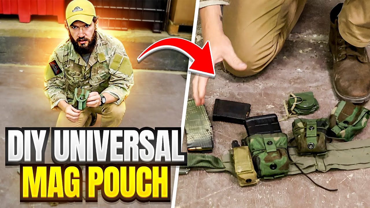 DIY Universal Mag Pouch Mod - Turn Your USGI Grenade Pouch into A MAG POUCH