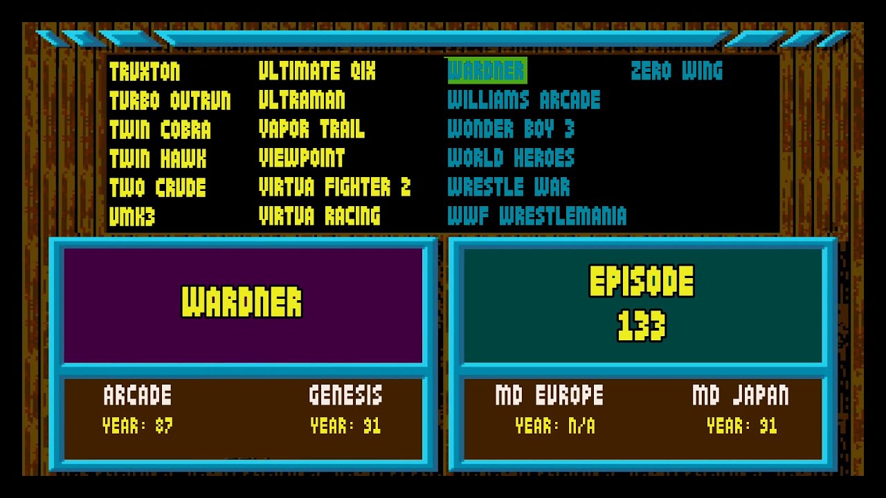Arcade Games Vs Sega Genesis - Wardner