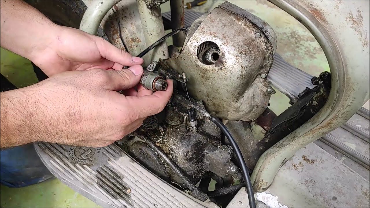 Primer arranque Lambretta Ld 125. 35 AÑOS PARADA!!!!