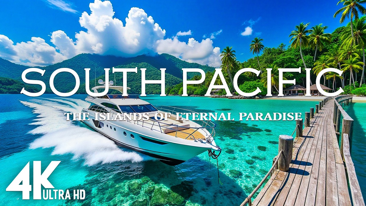 [4K] SOUTH PACIFIC 🌊 – The Islands of Eternal Paradise | Scenic Relaxation & Deep House Chill