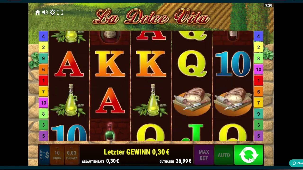 Online Casino LA DOLCE VITA Slot / GAMOMAT / How long i can spin with 100&euro;??