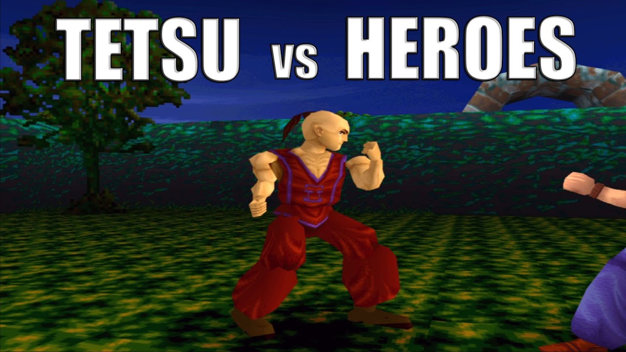 Legend of Legaia - Tetsu Attacks the Ra-Seru Heroes!