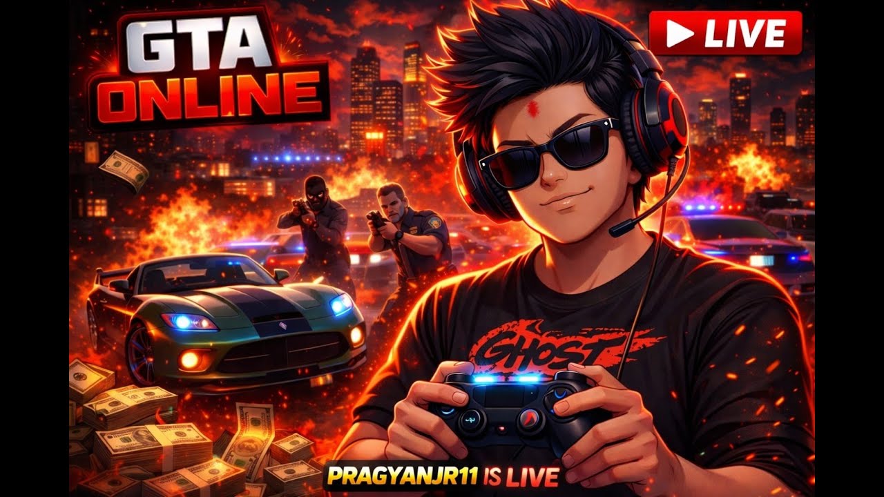 Gta V Online Heist || Efootball || Live Gameplay ||Pragyanjr11 is Live