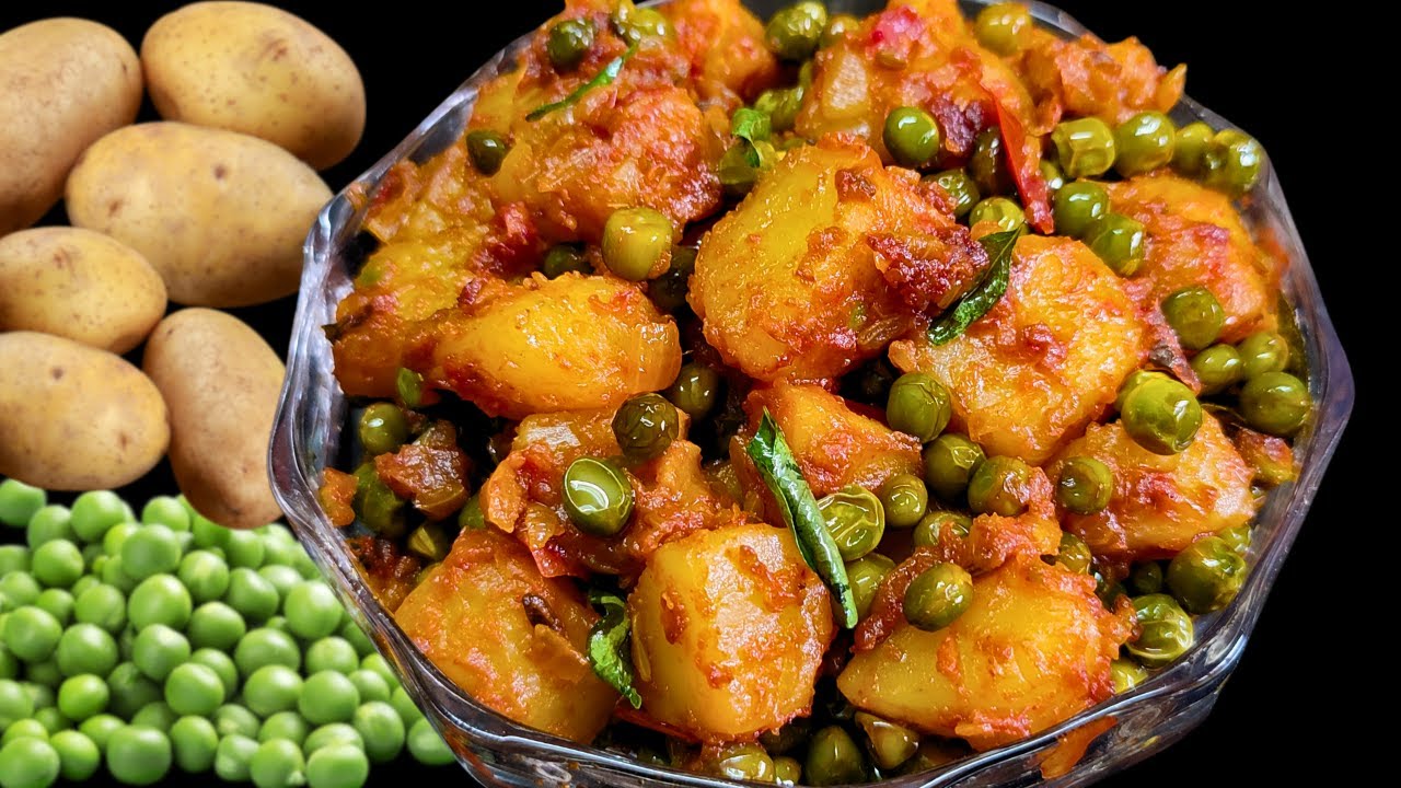 இனி இந்த வறுவலுக்காகவே சாதம் சாப்பிடுவாங்க / Potato Peas fry / South Indian Sidedish Recipe