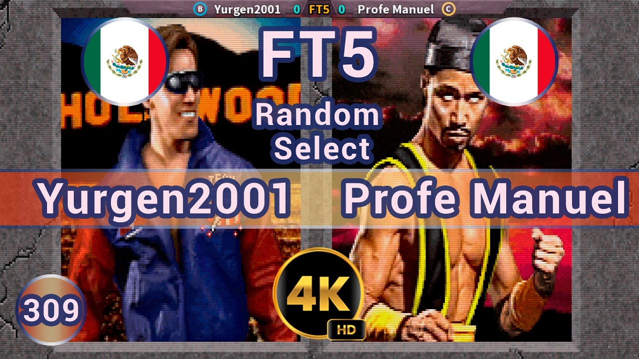 MK2 - 🇲🇽 Yurgen2001 vs Profe Manuel 🇲🇽 FT5 /4K 60 FPS #mk2 #mortalkombat2 #team99hits #fightcade