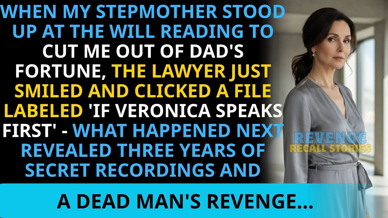 My Stepmother Announced She Was Cutting Me From Dad'S Will At The Reading The Lawyer Started...