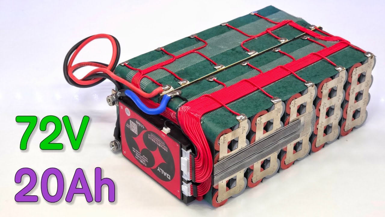DIY 72V 20Ah Li-Ion Battery Pack for Lead Acid Powered e-Bike using EVE INR21700/50E 20S 4P