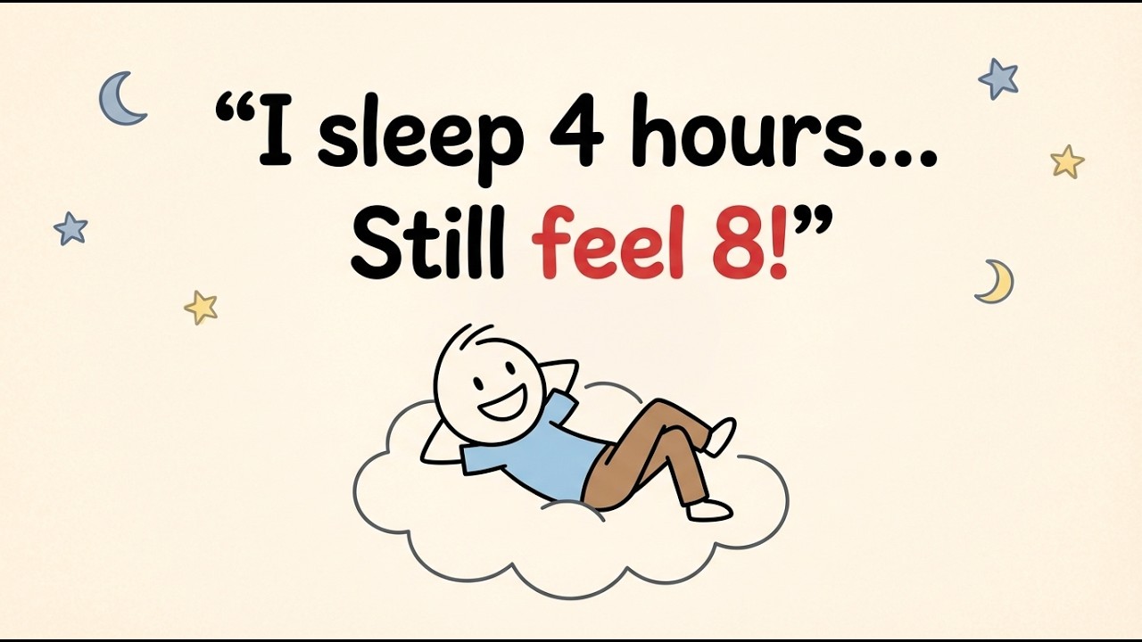 How to Sleep 4 Hours & Feel Like 8 Science Backed