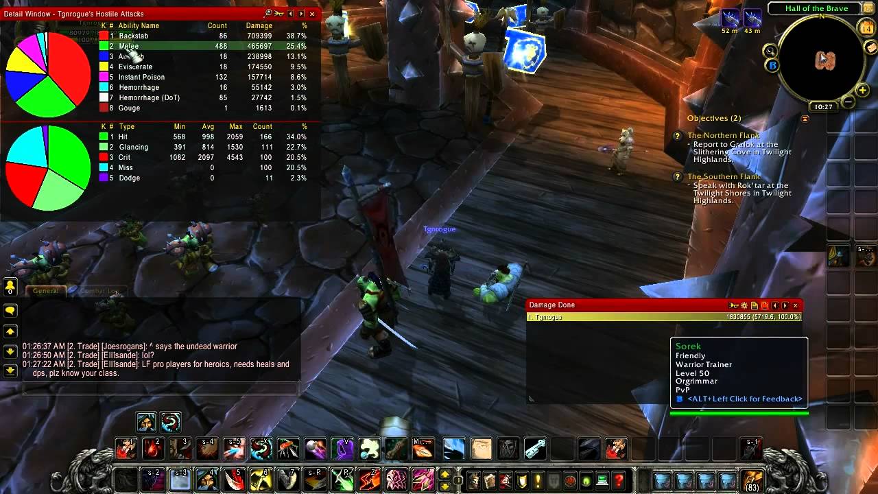 ★ WoW Rogue - Subtlety Rogue DPS! - Level 85, ft. Cromar - TGN