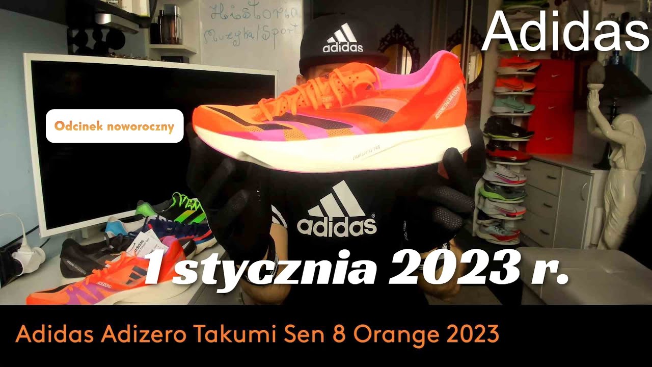 #182/1 [2023] Adidas Adizero Takumi Sen 8 (orange) - odcinek noworoczny  (01 01 2023) cz. 1/2