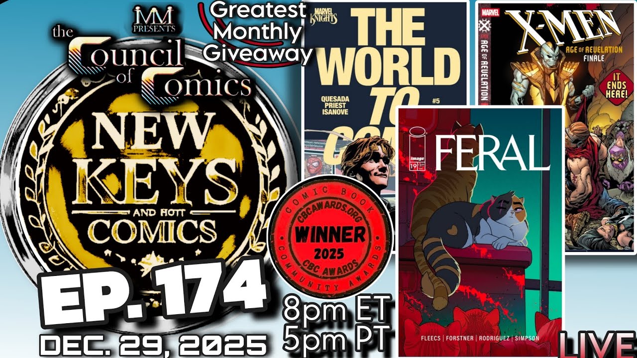 NEW KEYS & HOT COMICS! LIVE Podcast ep.174 Dec. 29, 2025 