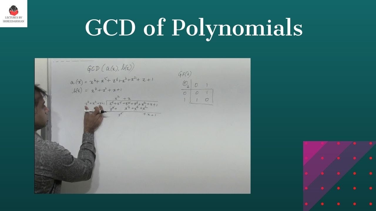 GCD of Polynomials | Easy Explanation with examples | Cryptography and Network Security