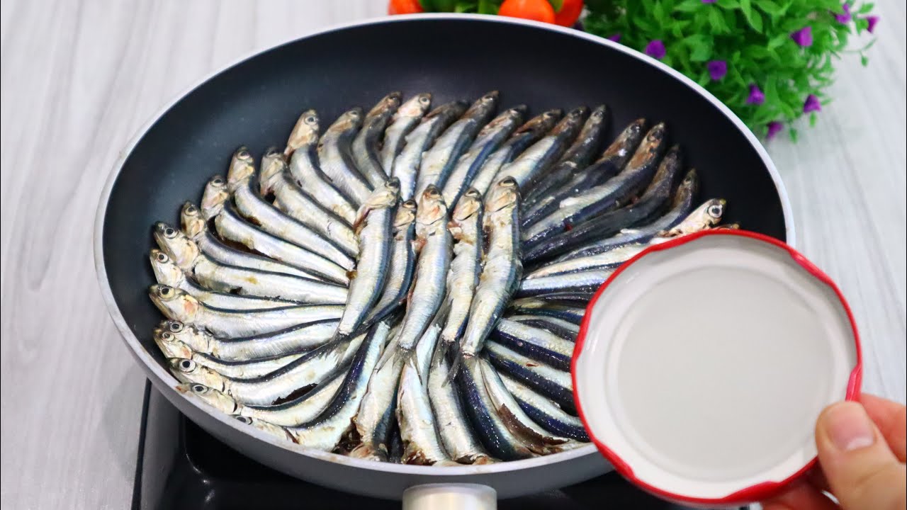 ✅ Готовьте рыбу с крышкой банки. Очень вкусный и простой рецепт.💯