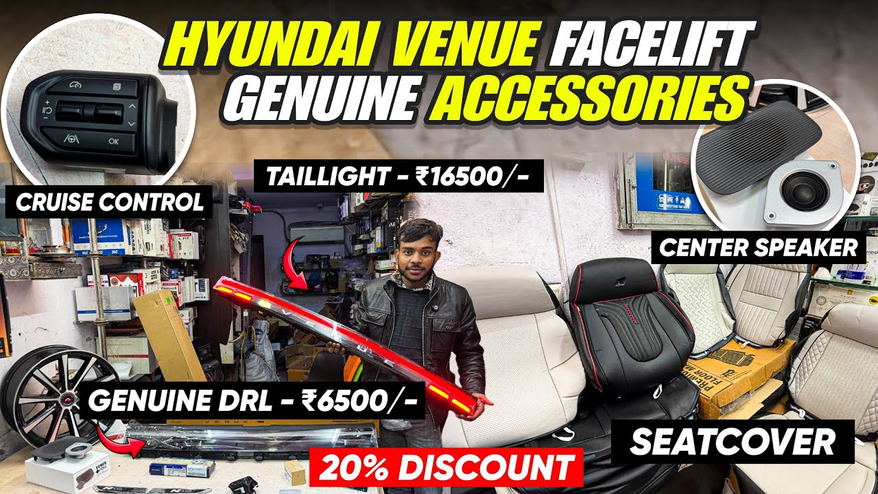 NEW HYUNDAI VENUE FACELIFT GENUINE ACCESSORIES WITH PRICE✅VENUE FACELIFT HX2 BASE TO TOP MODIFIED✅