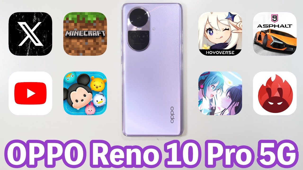 【開封＆検証】OPPO Reno 10 Proの性能をチェックしつつをiPhone 14 Proと比べてみた〈デザイン・アプリ（X/YouTube/マイクラ/原神/プロセカ/ツムツム）・神ジューデン〉