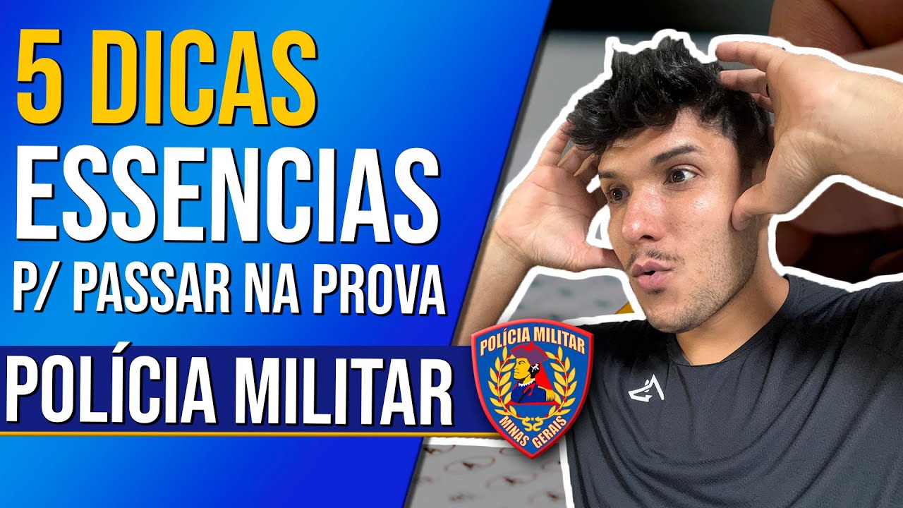 5 DICAS DE OURO PARA SER APROVADO NA PMMG 2024 (Polícia Militar MG)