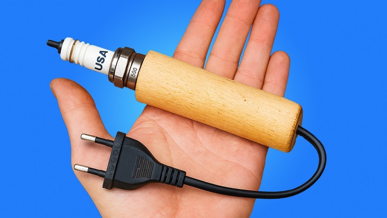 How to build a super powerful homemade welding machine from spark plugs