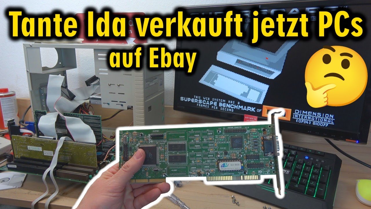 Tante Ida verkauft jetzt PCs auf Ebay 🤔 ob dieser PC schon repariert wurde ❓