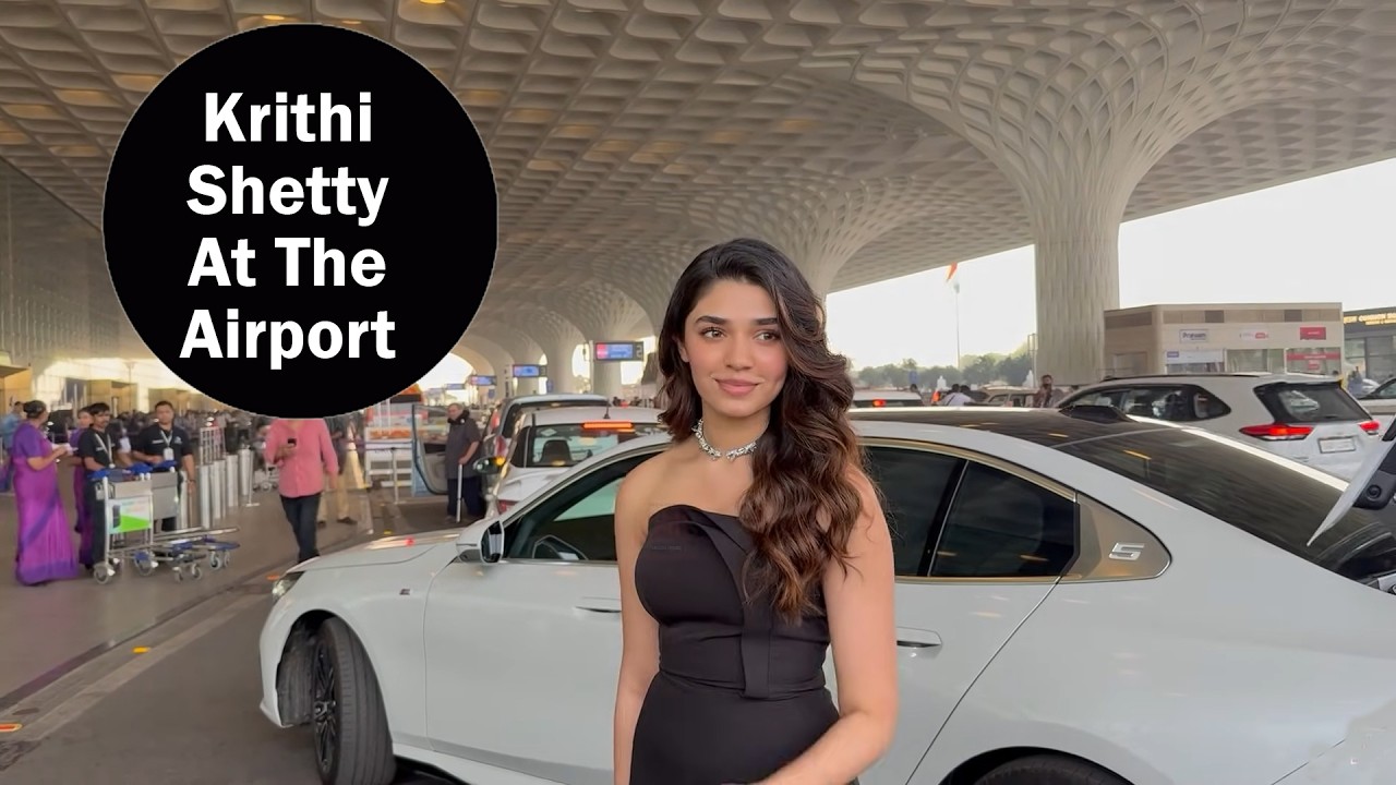 Krithi Shetty At The Airport | Krithi Shetty Glam