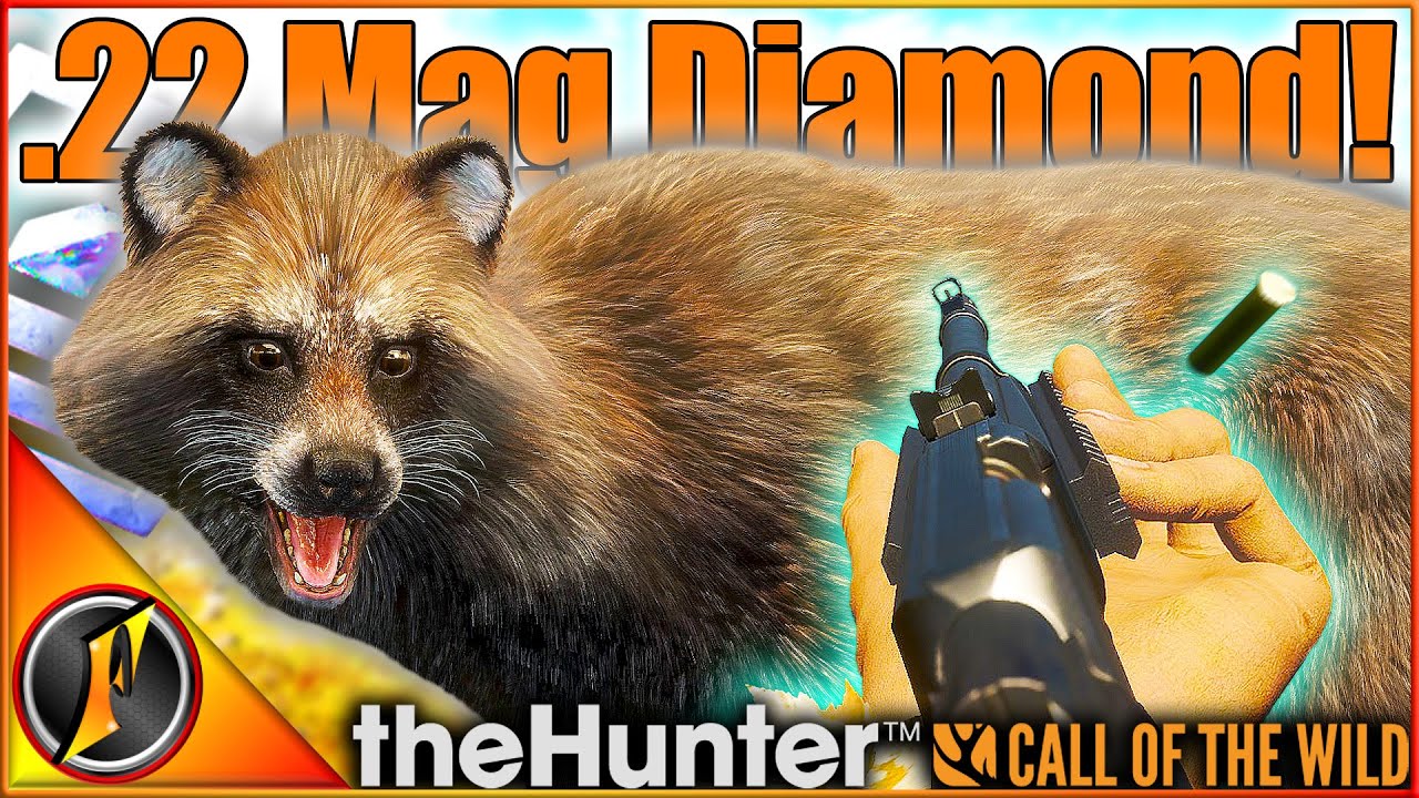 DIAMOND Raccoon Dog with the NEW .22 Mag! | theHunter Call of the Wild