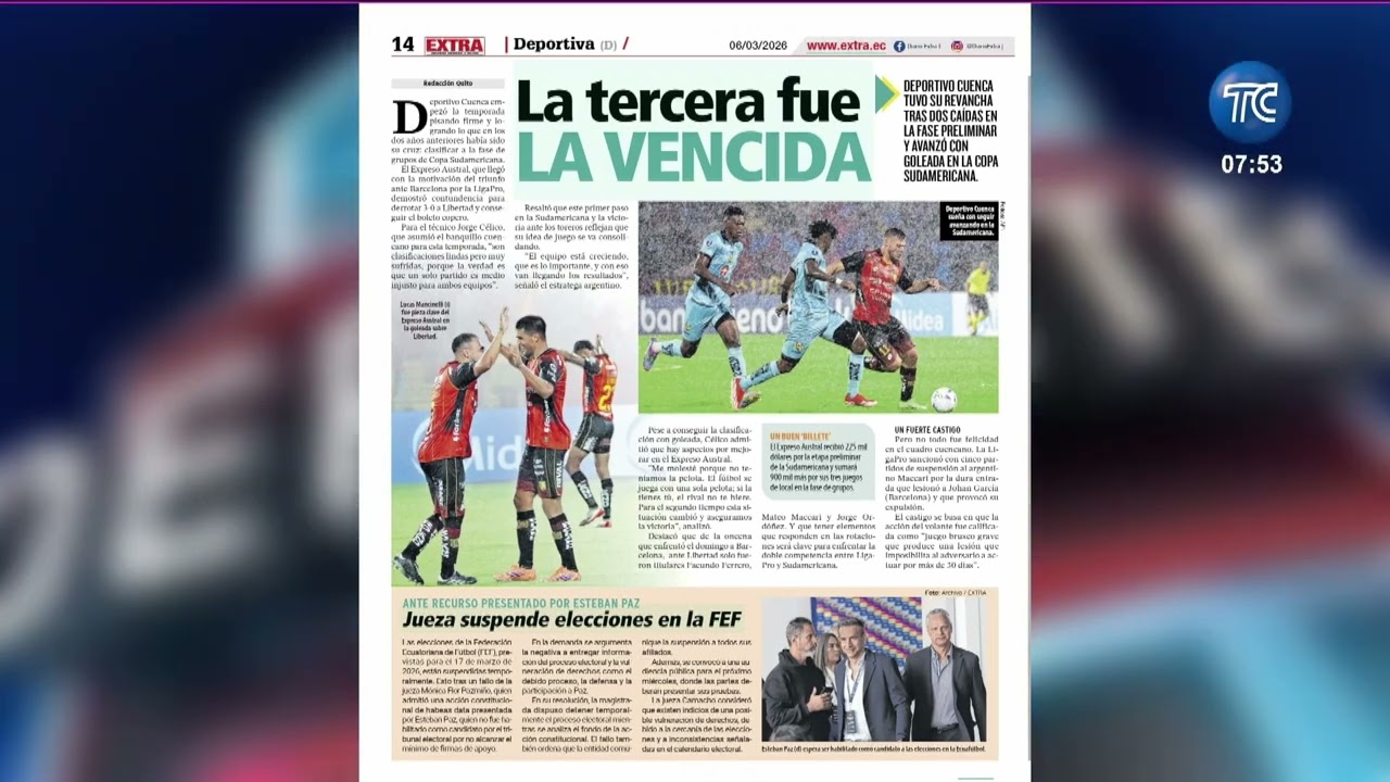 Vito Muñoz: Orense fuera de la Copa Sudamericana