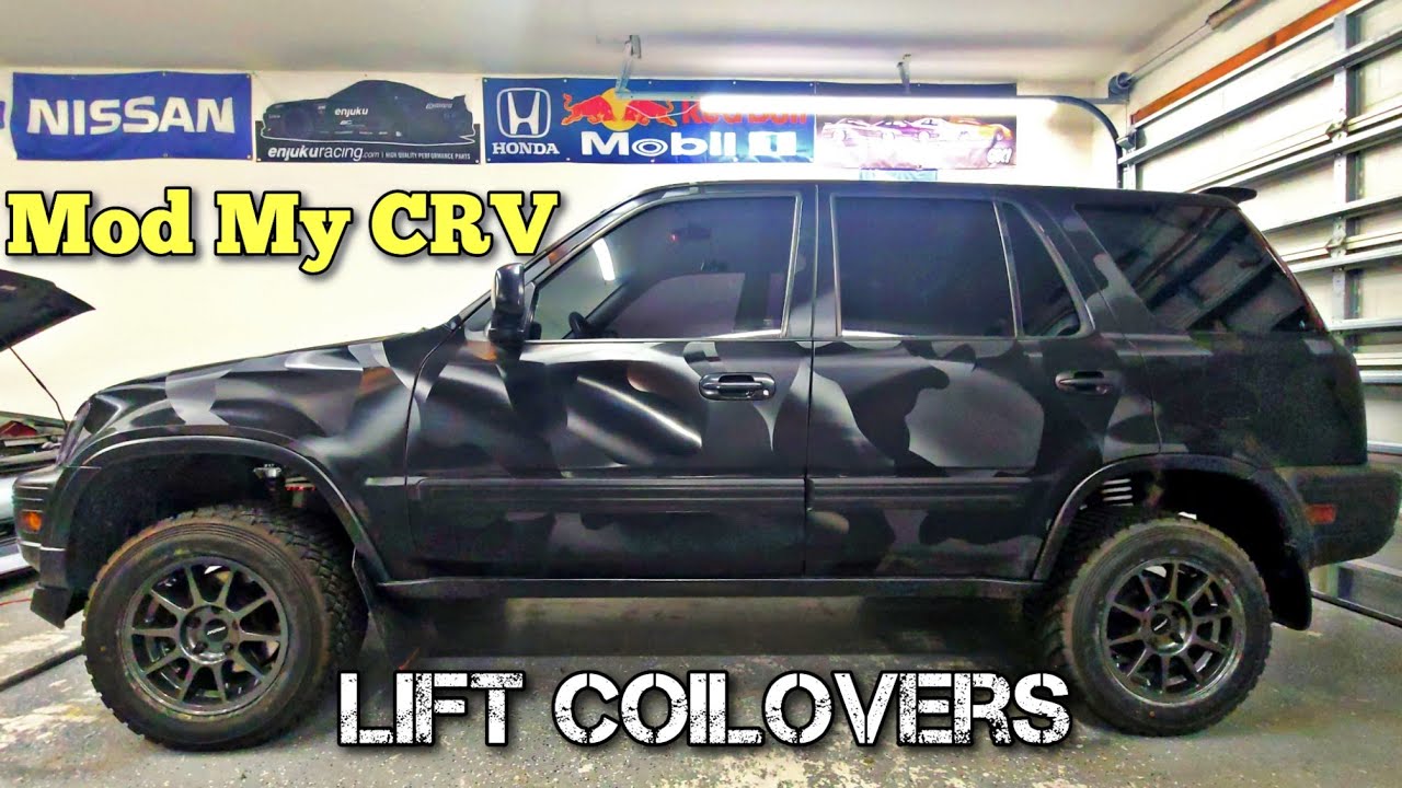 Installing TruHart Lift Coilovers & Camber Kit / Mod My CRV Rd1 Honda