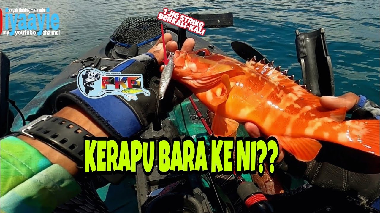 KERAPU BARA KE NIE GENGG ..KAYAK FISHING MALAYSIA ..VLOG # 44