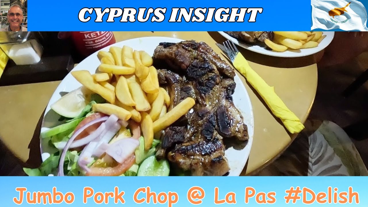 Jumbo Pork Chop @ La Pas Protaras Cyprus # Double Delish.