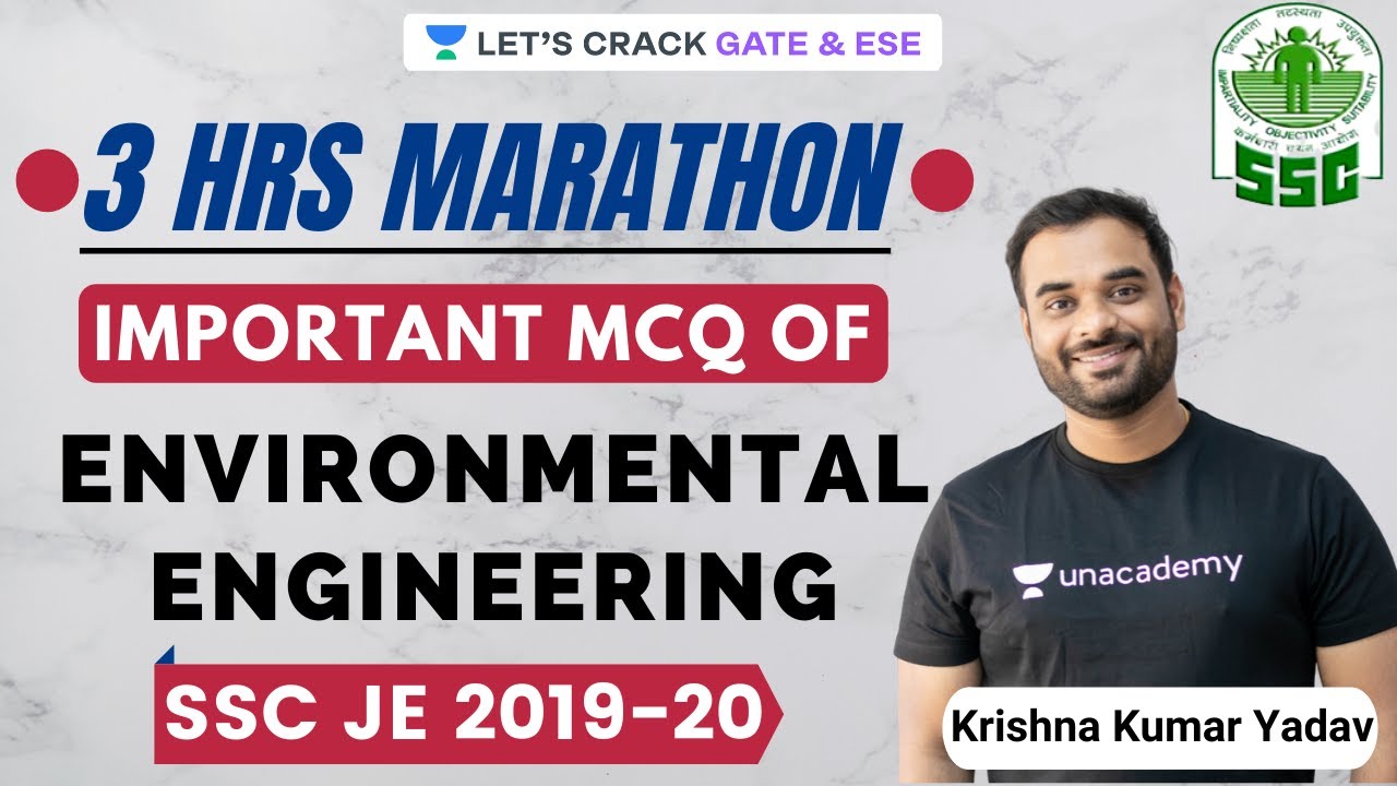 L1: Important MCQs on Environmental Engineering | SSC JE 2019-20 | GATE & ESE | Krishna Kumar Yadav