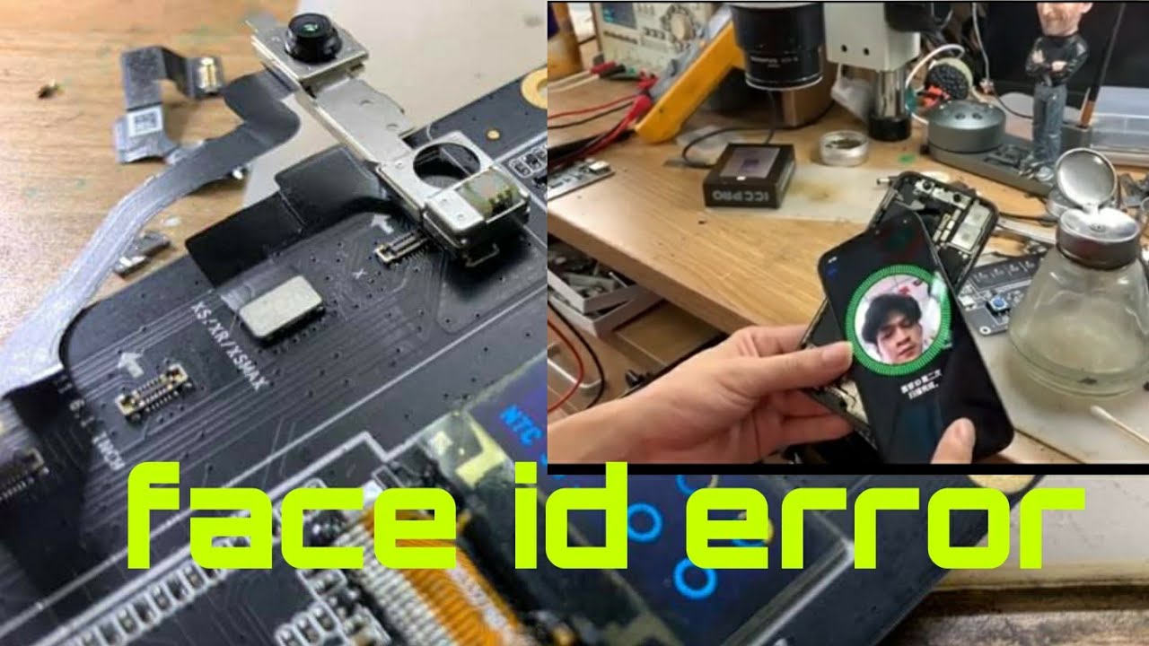 How to fix face id iPhone errors..