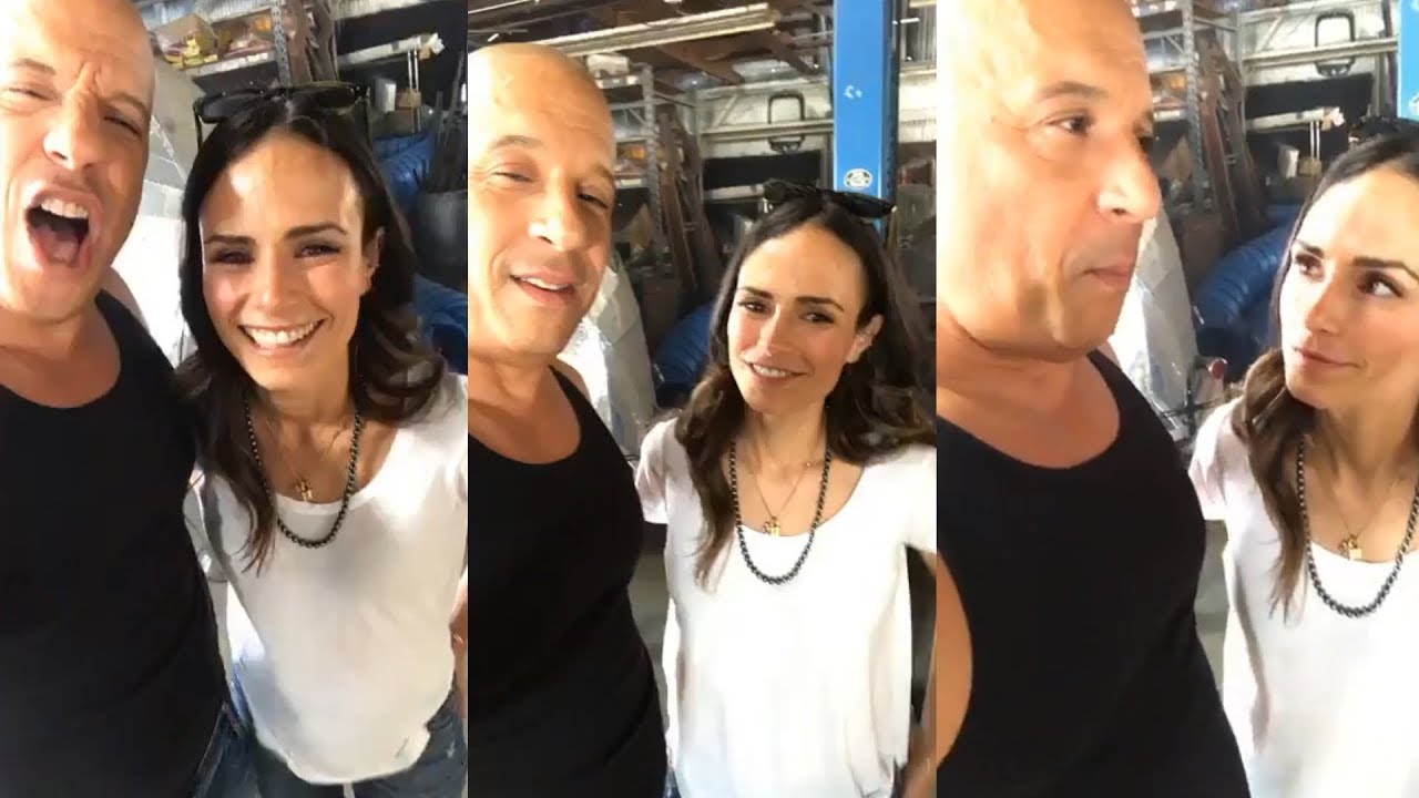 Vin Diesel | Instagram Live Stream | 25 October 2017 on Fast & Furious 9 Set w/ Jordana Brewster