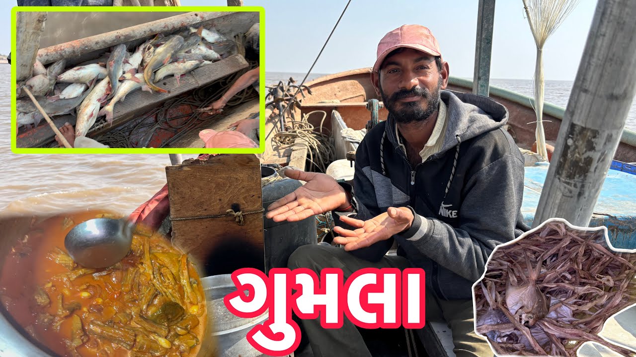 આજે મસબામાં સૂકલ ગુમલાની રસોઈ બનાવી . 🥘 અને ખાંગા ફીસ પકડી🐋