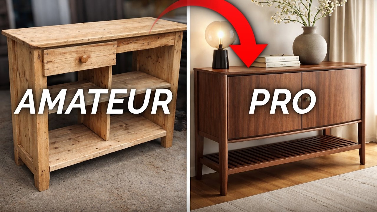 Comment fabriquer un MEUBLE de QUALITÉ : Les 9 RÈGLES D'OR à respecter