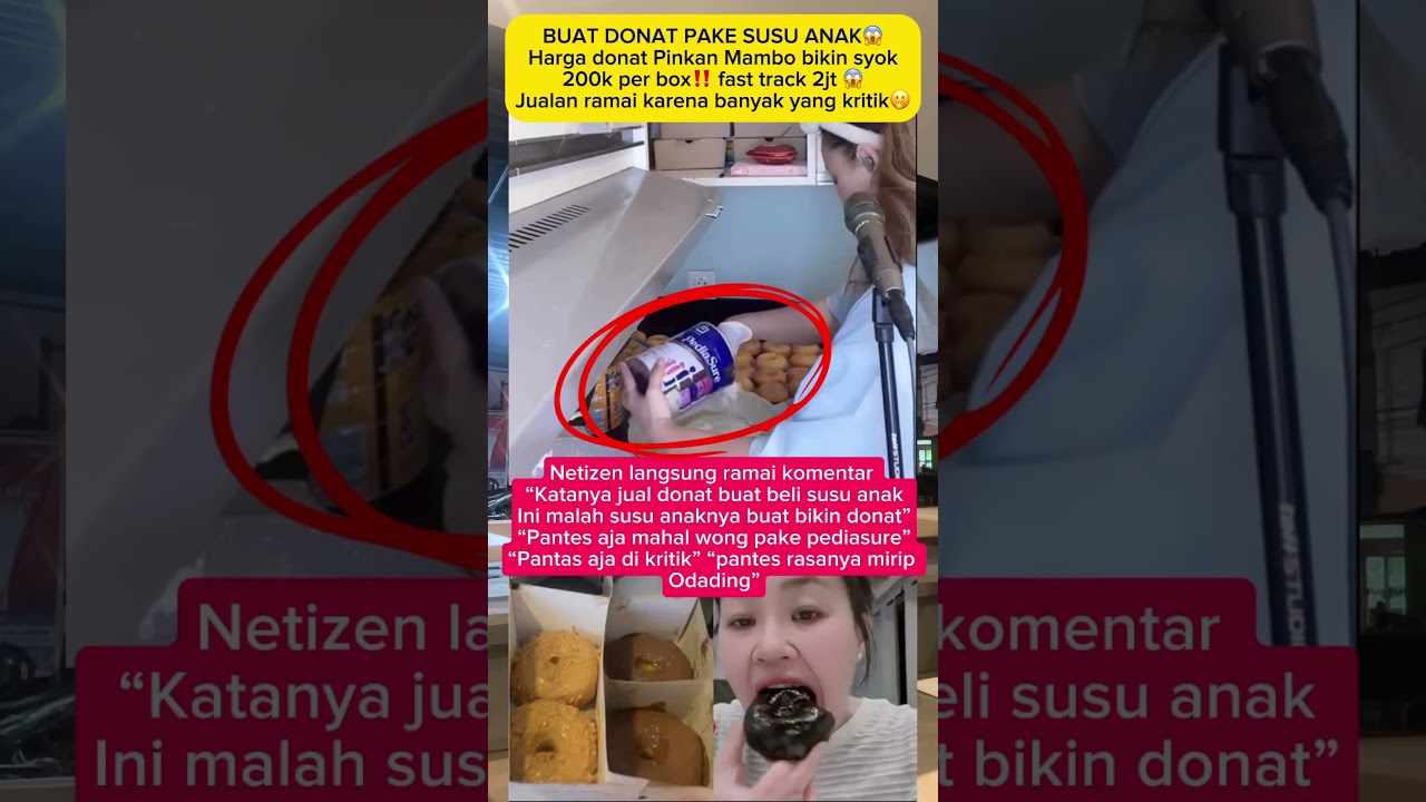 Donat Pinkan banyak mahal malah jadi ramai⁉️ Donat 200 Ribu Pakai Susu pds⁉️😱 #shorts #viral