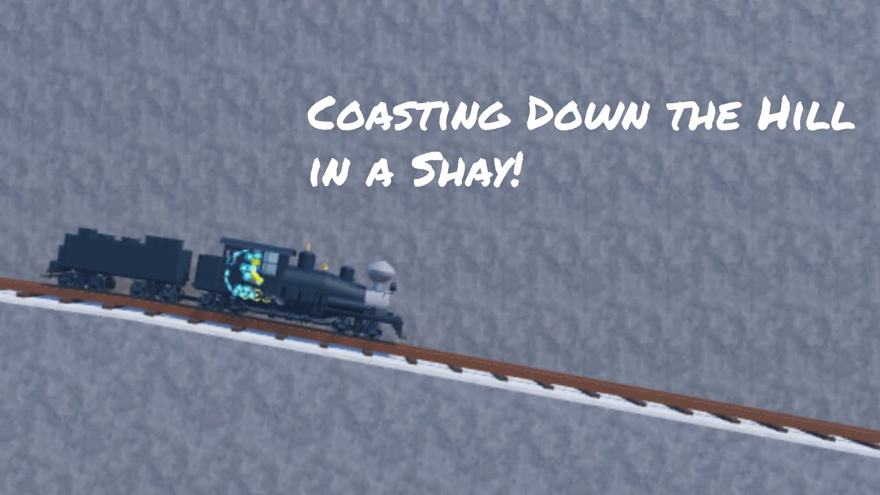 Coasting Down a Snowy Mountain in a Geared Locomotive | Roblox Beansburg Narrow Gauge Railway