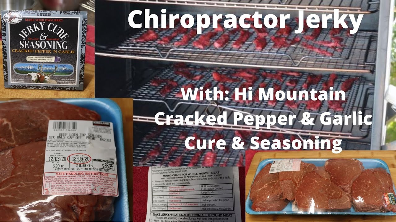 Chiropractor Jerky  Hi Mountain Cracked Pepper 'N Garlic Jerky Cure & Seasoning