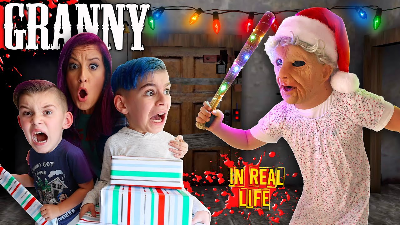 CHRISTMAS AT GRANNY'S HOUSE! Granny Chapter 2 Christmas Update In Real Life (FUNhouse Family)