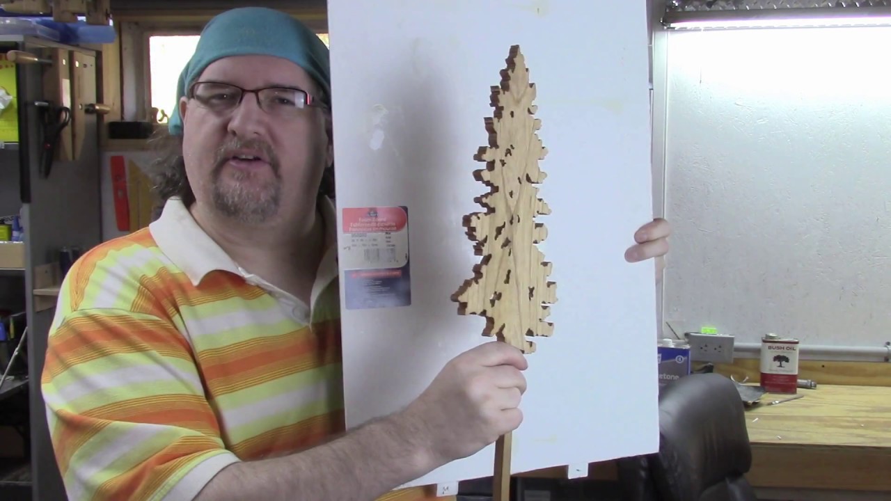 My scroll saw trees using spiral blades demo